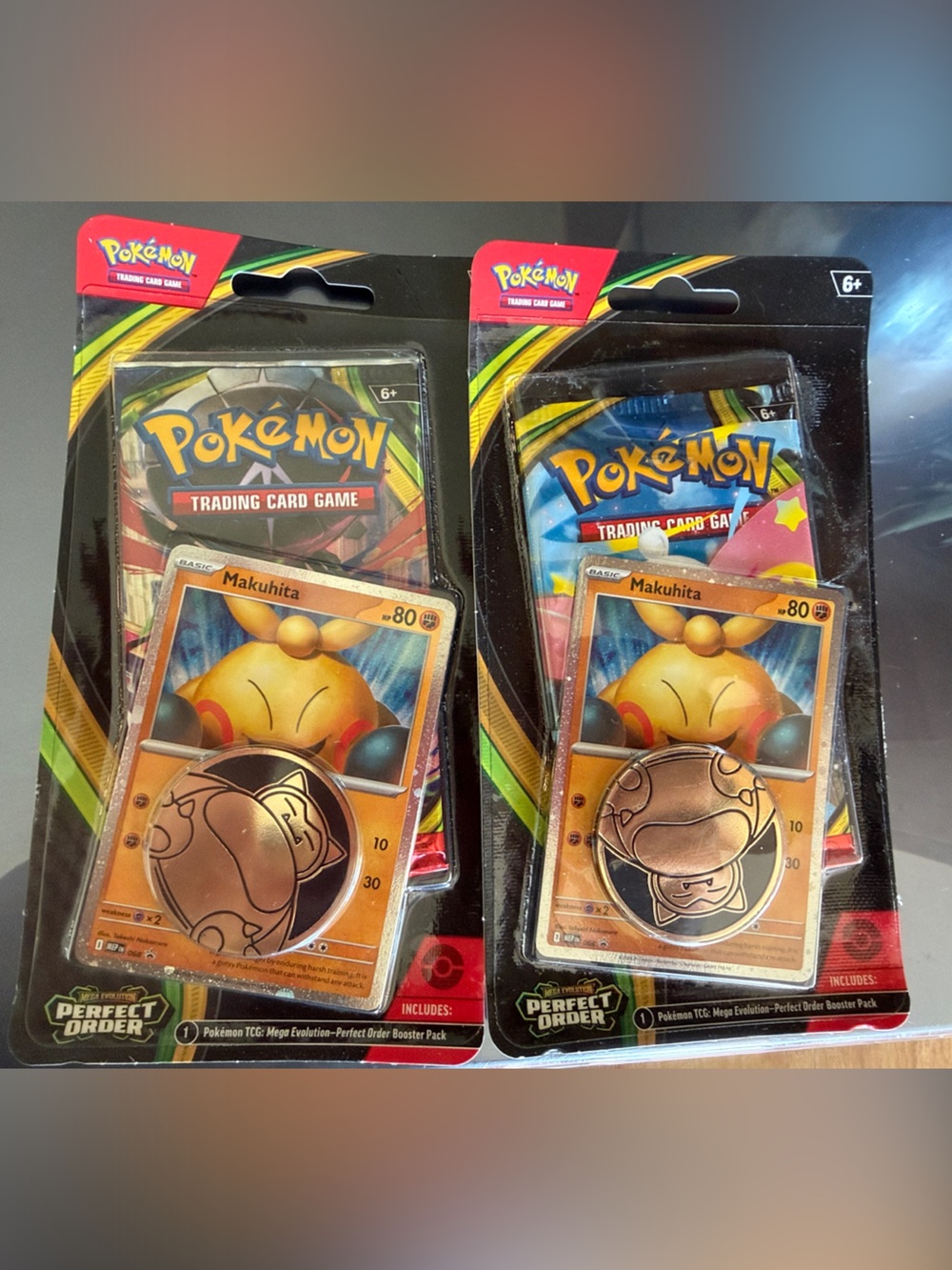 Pokémon Trading Card perfect order Game Blister Packs with Makuhita Promo Card